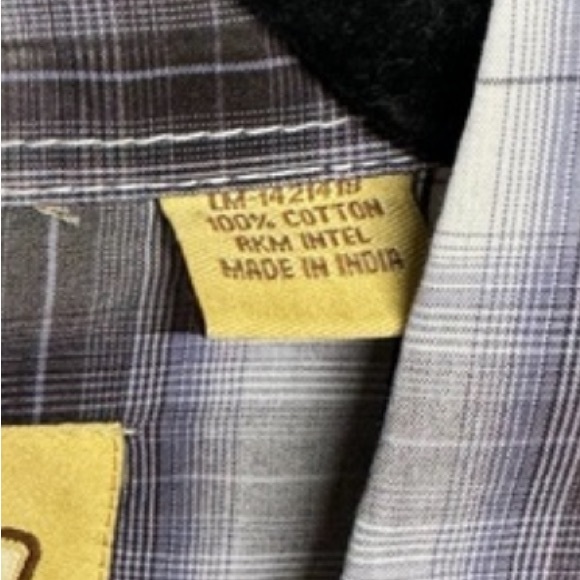 Larry Mahan Men's Western Diamond Pearl Snap Shirt Long Sleeve - Black NWOT - Picture 4 of 8